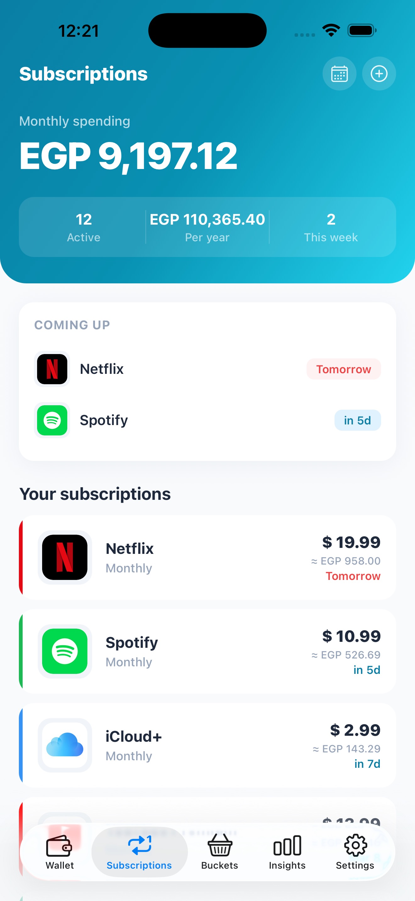 Subscriptions